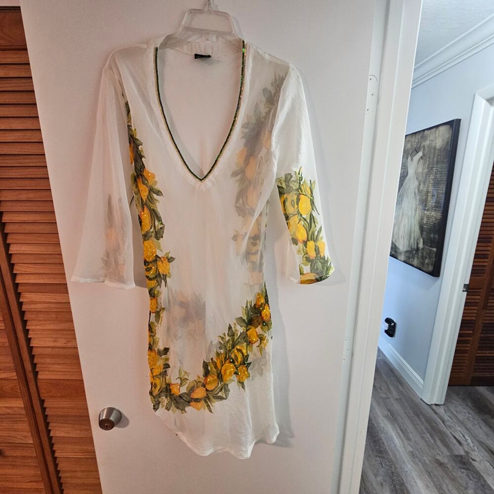 Women's Y.B Yuka Beach Cover-up Dress Size Small - Picture 2 of 7
